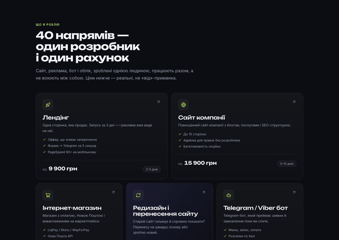Стоимость разработки сайта: лендинг, сайт компании, интернет-магазин